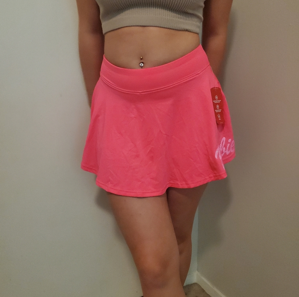 BCG Barbie   NWT Neon pink Girls tennis Solid swing skort L